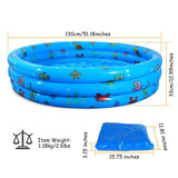 51x13" Inflatable Swimming Pool Outdoor Recreation - Tophatter Daily Deals