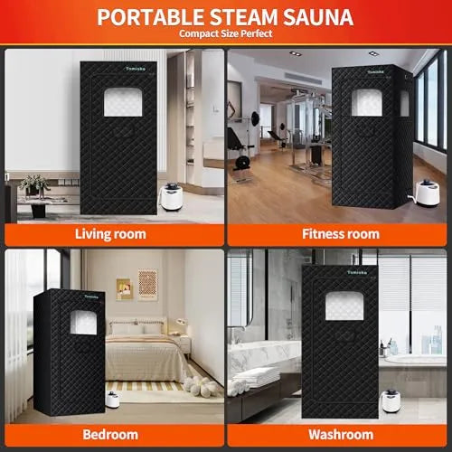 Tomioka® Portable Steam Spa Sauna + Chair Saunas - Tophatter Daily Deals