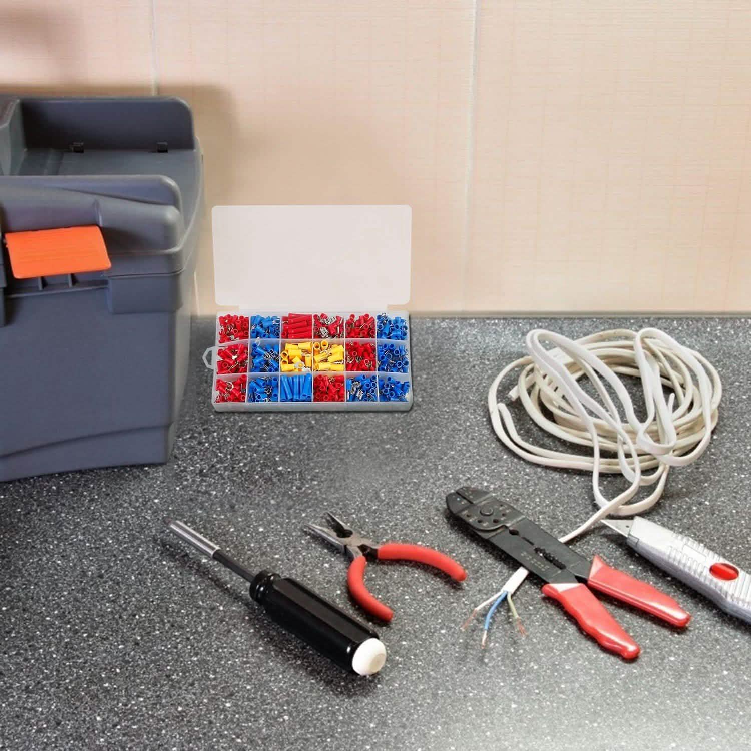 520-Pieces: Insulated Electrical Wire Splice Terminal Home Improvement - Tophatter Daily Deals