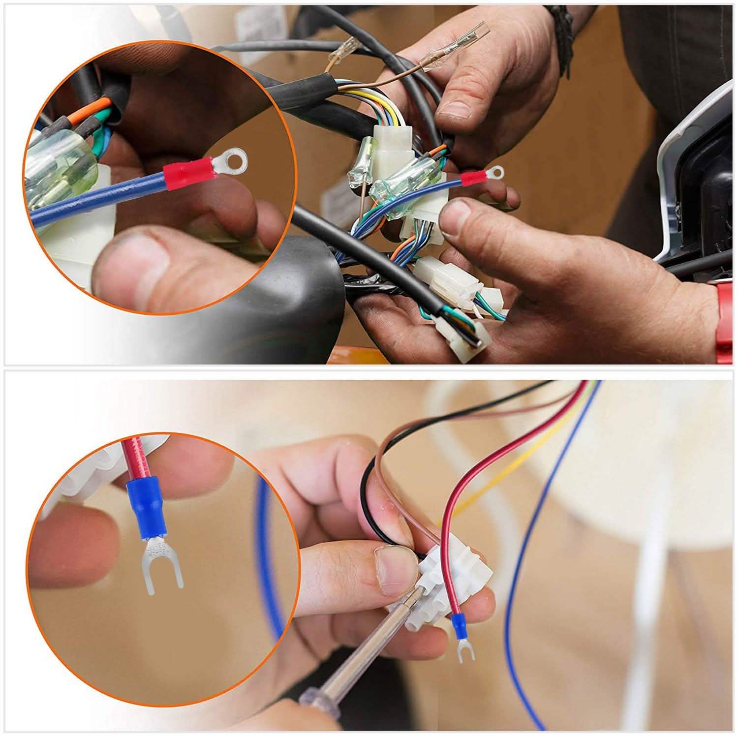 520-Pieces: Insulated Electrical Wire Splice Terminal Home Improvement - Tophatter Daily Deals