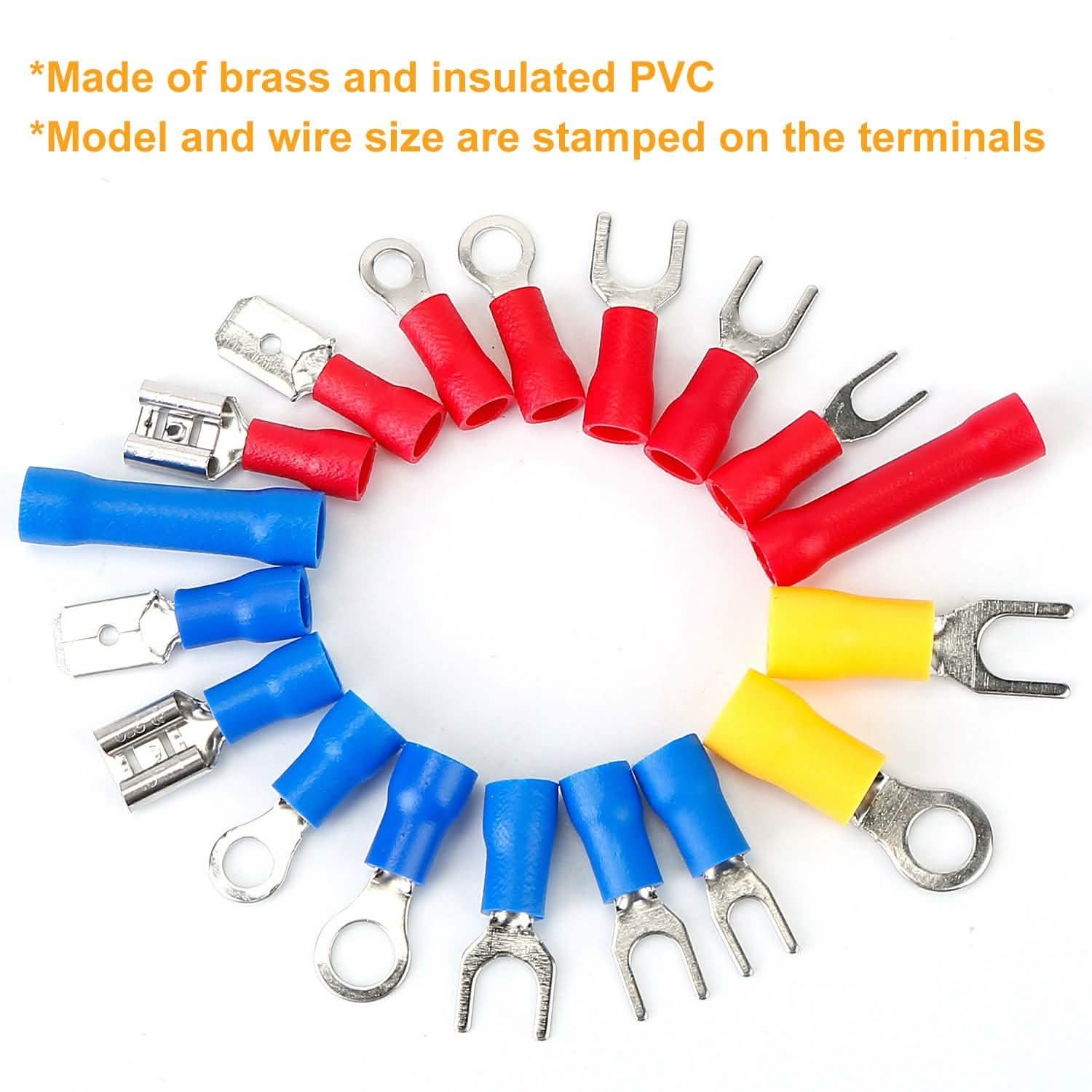 520-Pieces: Insulated Electrical Wire Splice Terminal Home Improvement - Tophatter Daily Deals
