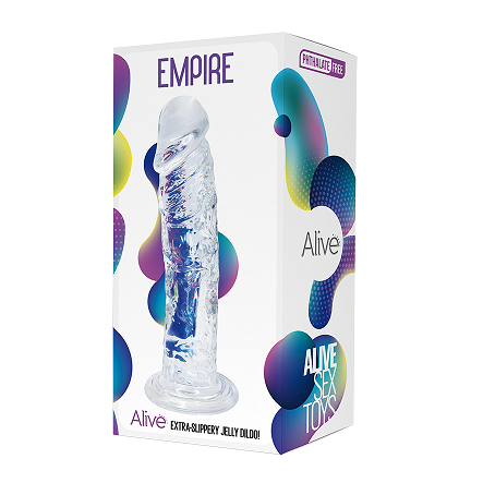 Alive Empire Jelly Dildo 7.6 Inch Transparent Extra Slippery Flexible with Suction Cup Base > Sex Toys For Men > Masturbators > Manual - Tophatter Daily Deals