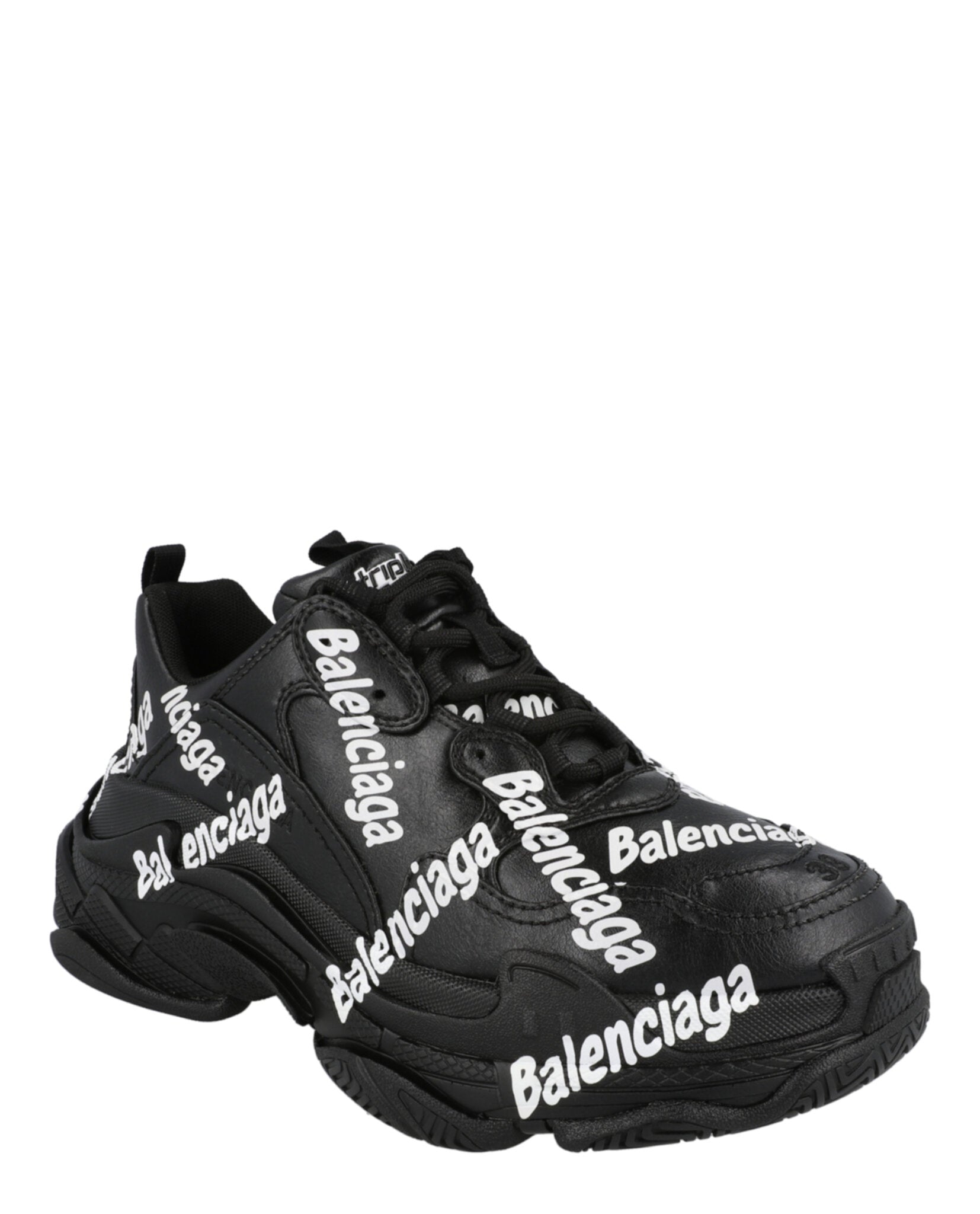 Balenciaga Triple S Logotype Sneakers Footwear - Tophatter Daily Deals