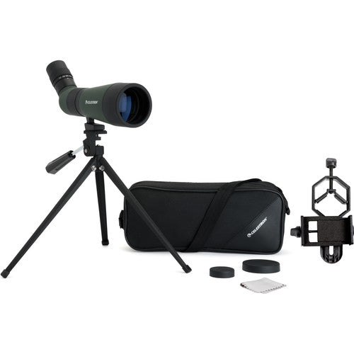 Celestron LandScout 12-36x60 Spotting Scope Digiscope Kit (Angled Viewing) - Tophatter Daily Deals