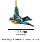 Bird Christmas Bauble | Vintage-Style Metal Tree Ornament with Hanging Ribbon Baubles - Tophatter Daily Deals