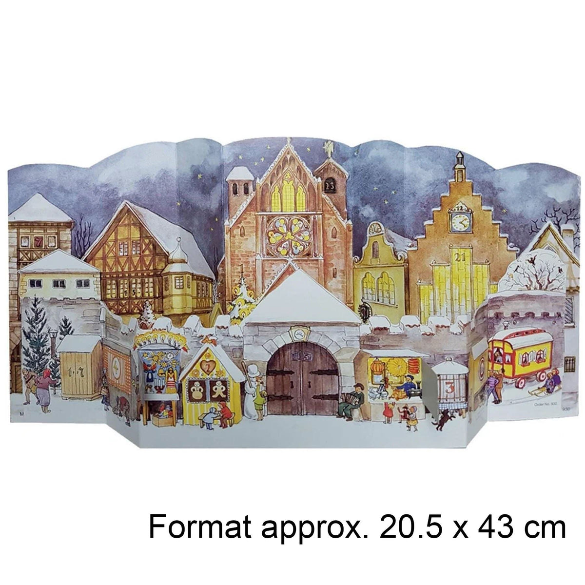Cathedral Place | 3D Freestanding Traditional Christmas Paper Advent Calendar Advent Calendar - Tophatter Daily Deals