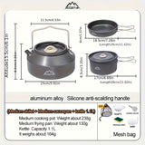 Camping Kitchen Set for 4-Person Cooking (9pcs) Camp Cooking - Tophatter Daily Deals