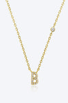 A To F Zircon 925 Sterling Silver Necklace B Gold One Size Necklaces - Tophatter Daily Deals