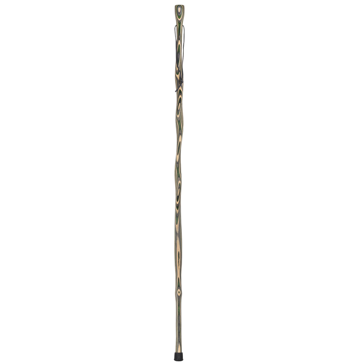 USA-Made Hiking Staff Bean Laminated Colorwood: Compass - Tophatter Daily Deals