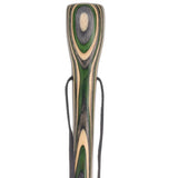 USA-Made Hiking Staff Bean Laminated Colorwood: Compass - Tophatter Daily Deals