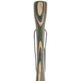 USA-Made Hiking Staff Bean Laminated Colorwood: Compass - Tophatter Daily Deals