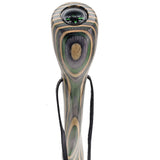 USA-Made Hiking Staff Bean Laminated Colorwood: Compass - Tophatter Daily Deals