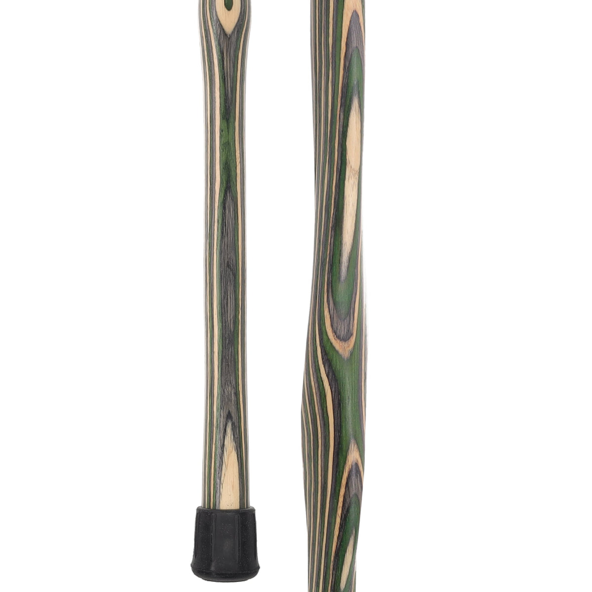 USA-Made Hiking Staff Bean Laminated Colorwood: Compass - Tophatter Daily Deals