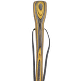 USA-Made Black & Yellow Colortone Staff: Maple, Compass Colortone Classic Hiking Staffs - Tophatter Daily Deals