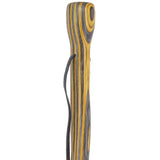 USA-Made Black & Yellow Colortone Staff: Maple, Compass Colortone Classic Hiking Staffs - Tophatter Daily Deals