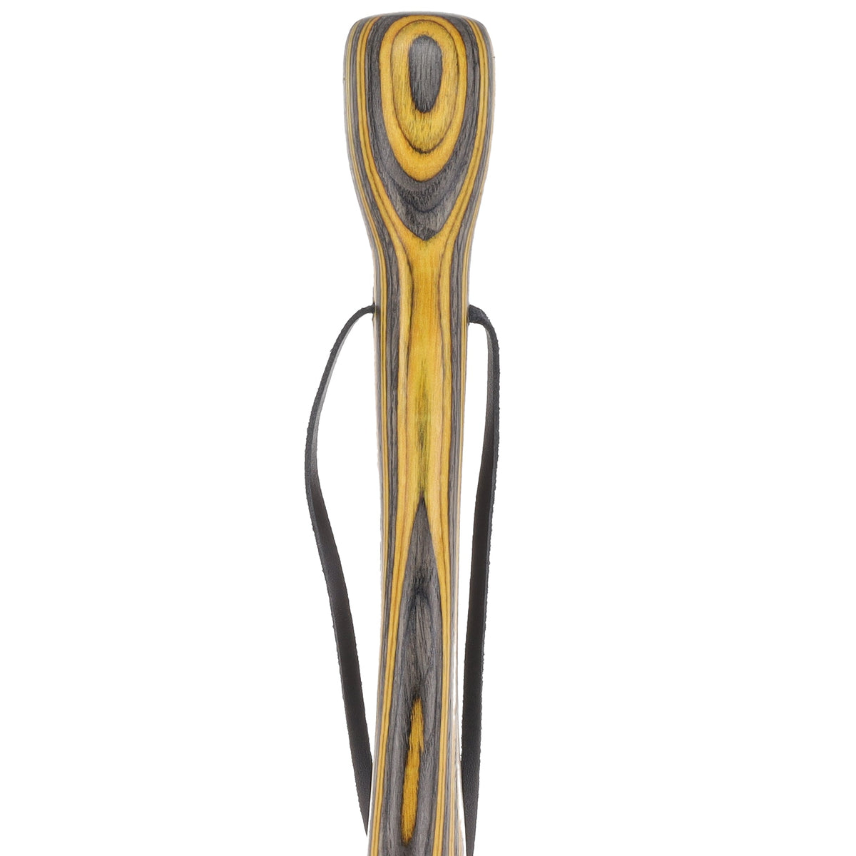 USA-Made Black & Yellow Colortone Staff: Maple, Compass Colortone Classic Hiking Staffs - Tophatter Daily Deals