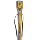 USA-Made Black & Yellow Colortone Staff: Maple, Compass Colortone Classic Hiking Staffs - Tophatter Daily Deals