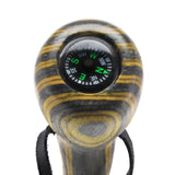USA-Made Black & Yellow Colortone Staff: Maple, Compass Colortone Classic Hiking Staffs - Tophatter Daily Deals