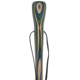 USA-Made Blue/Green/Brown Light Hiking Staff: Birch, Compass Colortone Classic Hiking Staffs - Tophatter Daily Deals