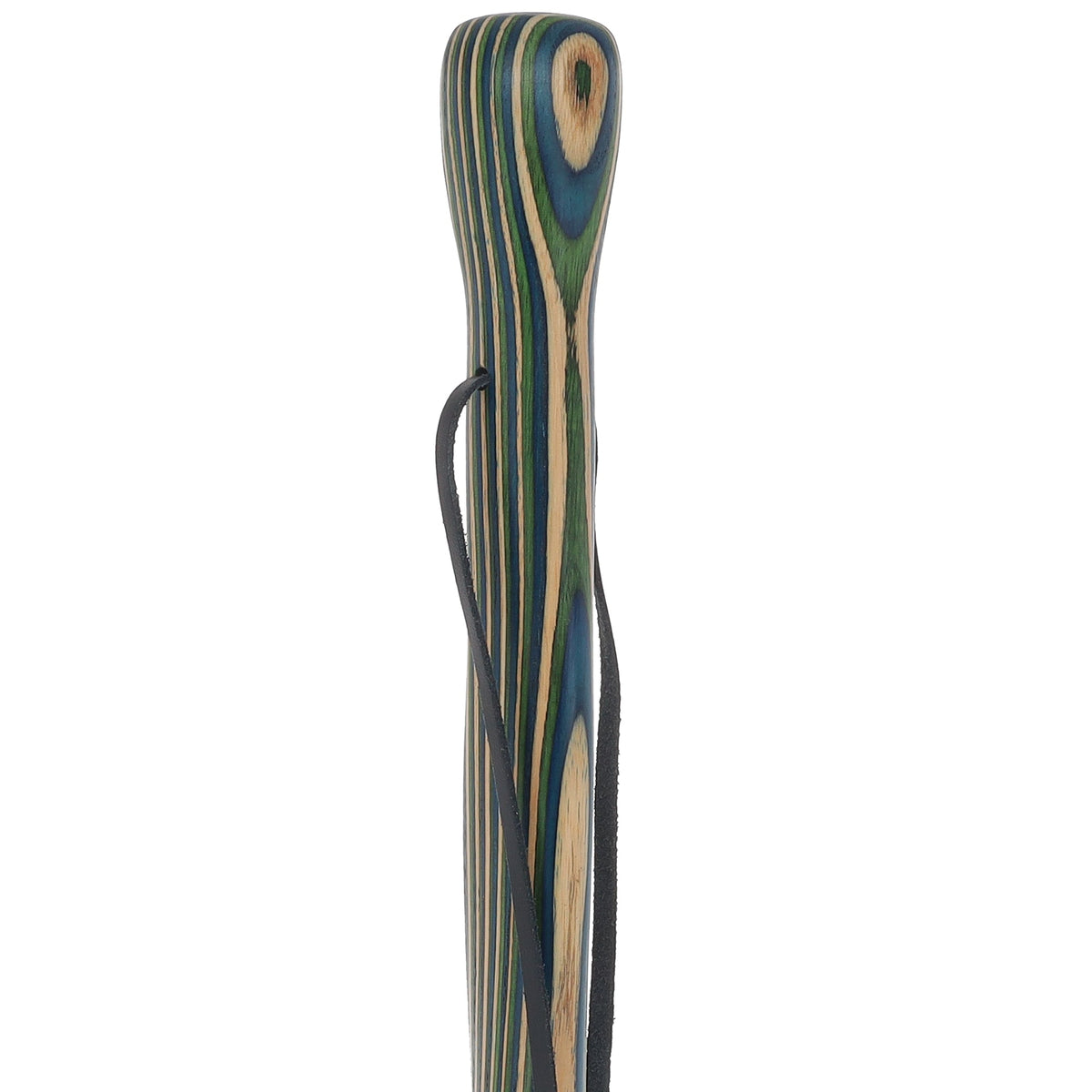 USA-Made Blue/Green/Brown Light Hiking Staff: Birch, Compass Colortone Classic Hiking Staffs - Tophatter Daily Deals