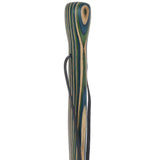 USA-Made Blue/Green/Brown Light Hiking Staff: Birch, Compass Colortone Classic Hiking Staffs - Tophatter Daily Deals