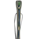 USA-Made Blue/Green/Brown Light Hiking Staff: Birch, Compass Colortone Classic Hiking Staffs - Tophatter Daily Deals