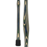 USA-Made Blue/Green/Brown Light Hiking Staff: Birch, Compass Colortone Classic Hiking Staffs - Tophatter Daily Deals