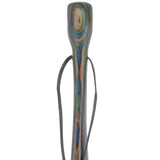 USA-Made Dark Blue/Green/Brown Hiking Staff: Birch, Compass Colortone Classic Hiking Staffs - Tophatter Daily Deals