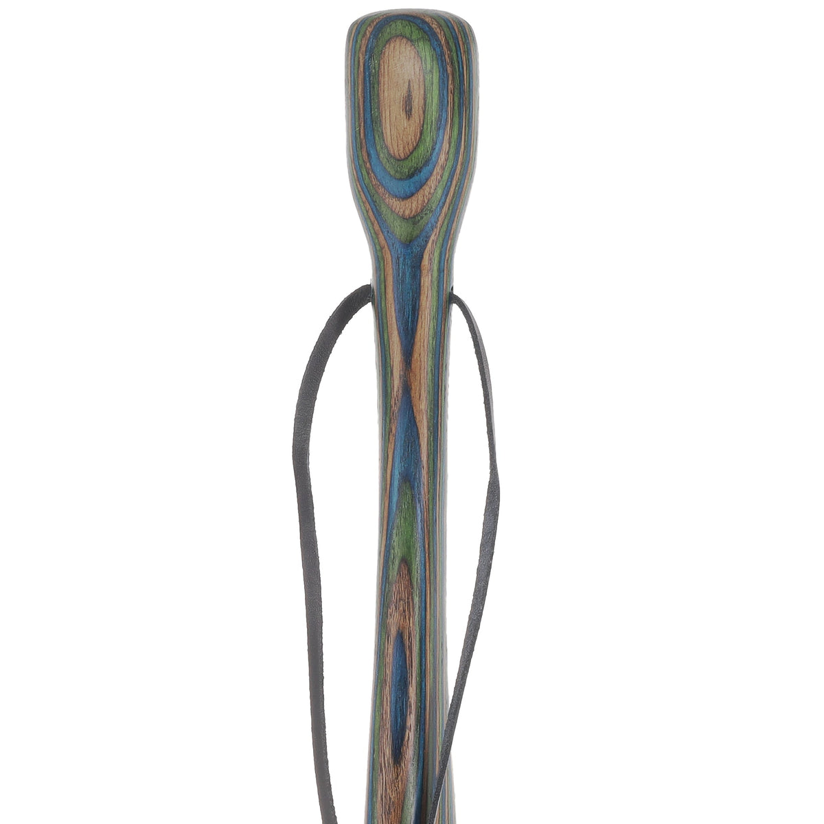 USA-Made Dark Blue/Green/Brown Hiking Staff: Birch, Compass Colortone Classic Hiking Staffs - Tophatter Daily Deals