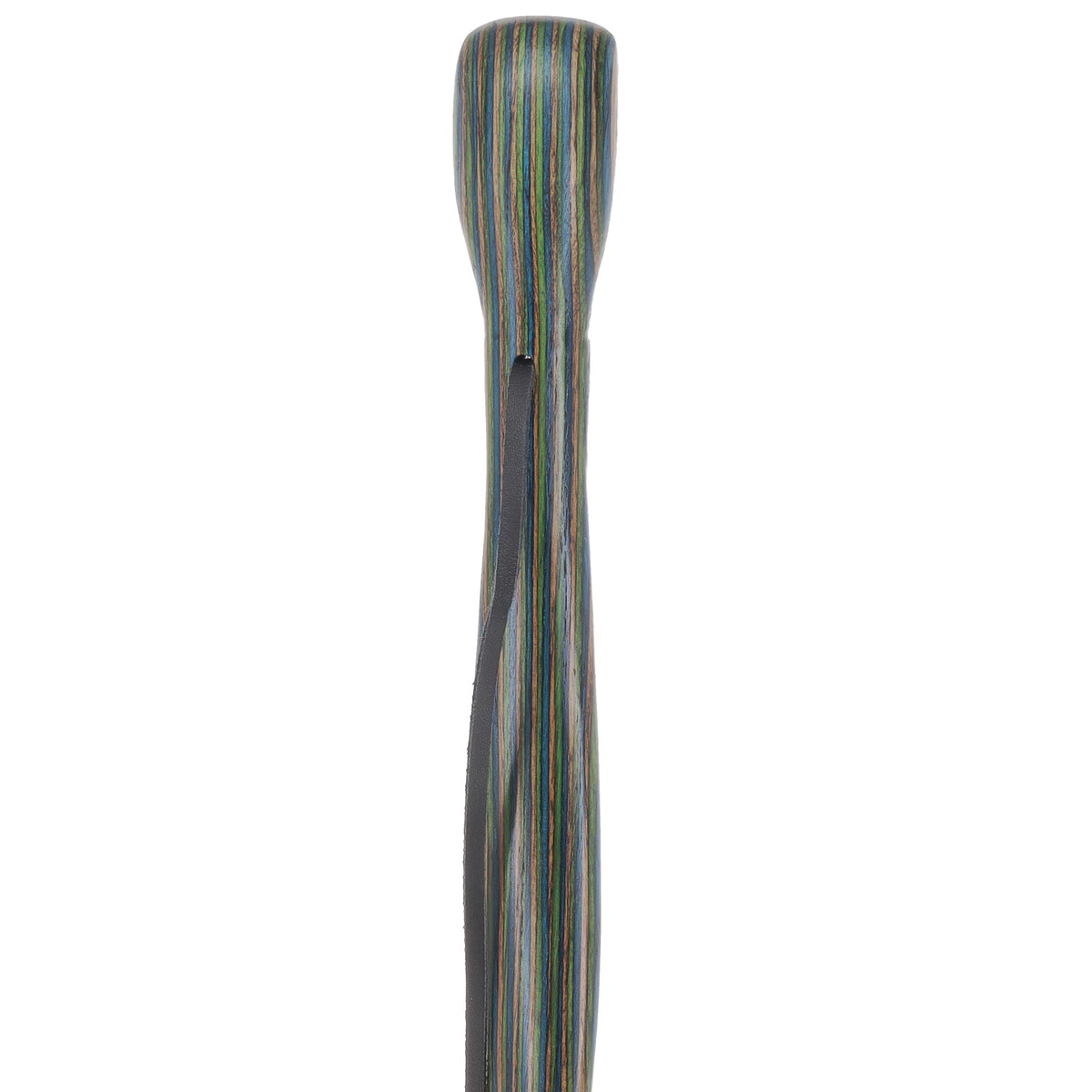 USA-Made Dark Blue/Green/Brown Hiking Staff: Birch, Compass Colortone Classic Hiking Staffs - Tophatter Daily Deals