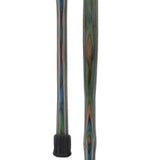 USA-Made Dark Blue/Green/Brown Hiking Staff: Birch, Compass Colortone Classic Hiking Staffs - Tophatter Daily Deals