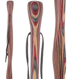 USA-Made Twisted Hiking Staff Ruby Ridge Colorwood & Compass Colortone Classic Hiking Staffs - Tophatter Daily Deals