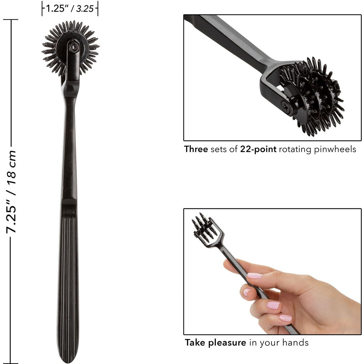 Scandal Trio Pleasure Wheel in Black Bondage - Tophatter Daily Deals