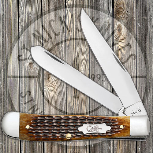Case Trapper - Antique Bone - Rogers Corn Cob Jig - 52832 Traditional Knives - Tophatter Daily Deals