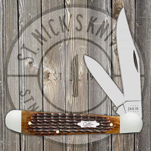 Case Copperhead - Antique Bone - Rogers Corn Cob Jig - 52833 Traditional Knives - Tophatter Daily Deals
