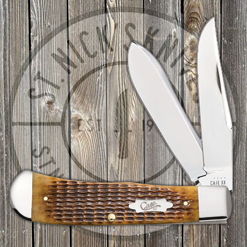 Case Panama - Rogers Corn Cob Jig Antique Bone - 52835 Traditional Knives - Tophatter Daily Deals