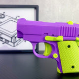 3D Printed Baby Mini M1911 Gravity Fidgets Purple 1911 - Tophatter Daily Deals