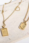 Stainless Steel 18K Gold-Plated Necklace Necklaces - Tophatter Daily Deals