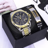 With Box Fashion Couple Bracelet Watch Set Gift His & Her Men's Set Bracelets - Tophatter Daily Deals