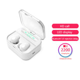 Bluetooth Earphone Stereo Headphone Wireless Earbuds Heads White 0 - Tophatter Daily Deals
