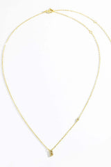 A To F Zircon 925 Sterling Silver Necklace Necklaces - Tophatter Daily Deals