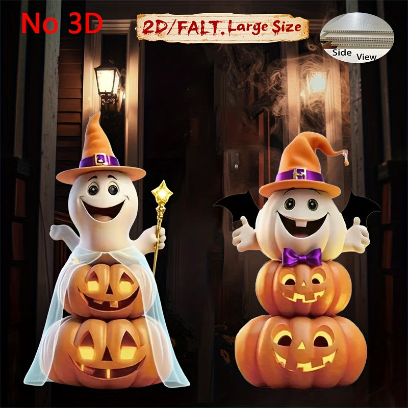 Halloween Garden Decorations Plastic Lawn Decor (2pcs) Halloween - Tophatter Daily Deals