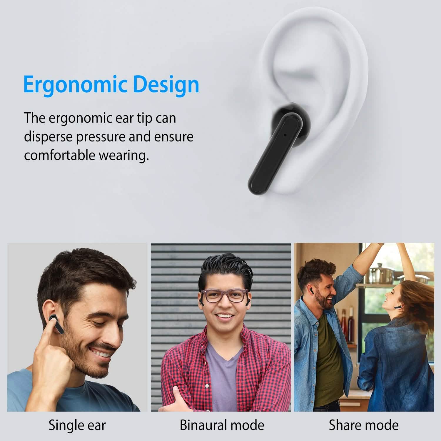 5.3 TWS Wireless Earbuds Touch Control Headphone Headphones - Tophatter Daily Deals