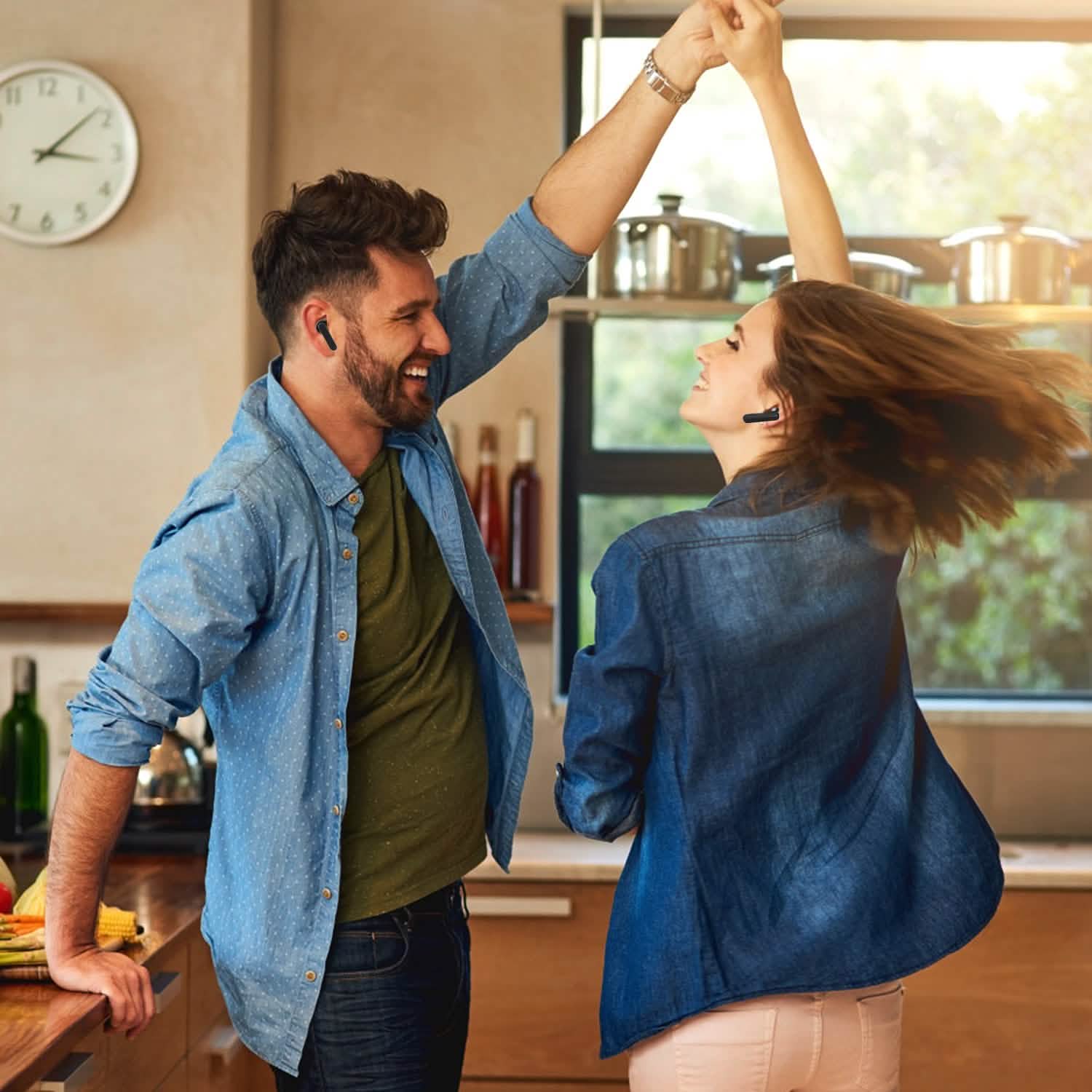 5.3 TWS Wireless Earbuds Touch Control Headphone Headphones - Tophatter Daily Deals