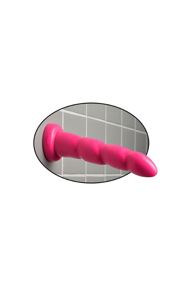 Pipedream - Dillio - Twister Ribbed Dildo - 6 inch - Pink Sex Toy - Tophatter Daily Deals