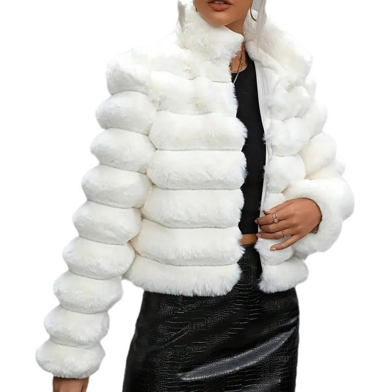 Autumn And Winter Imitation Fur Coat Short Women 0 - Tophatter Daily Deals