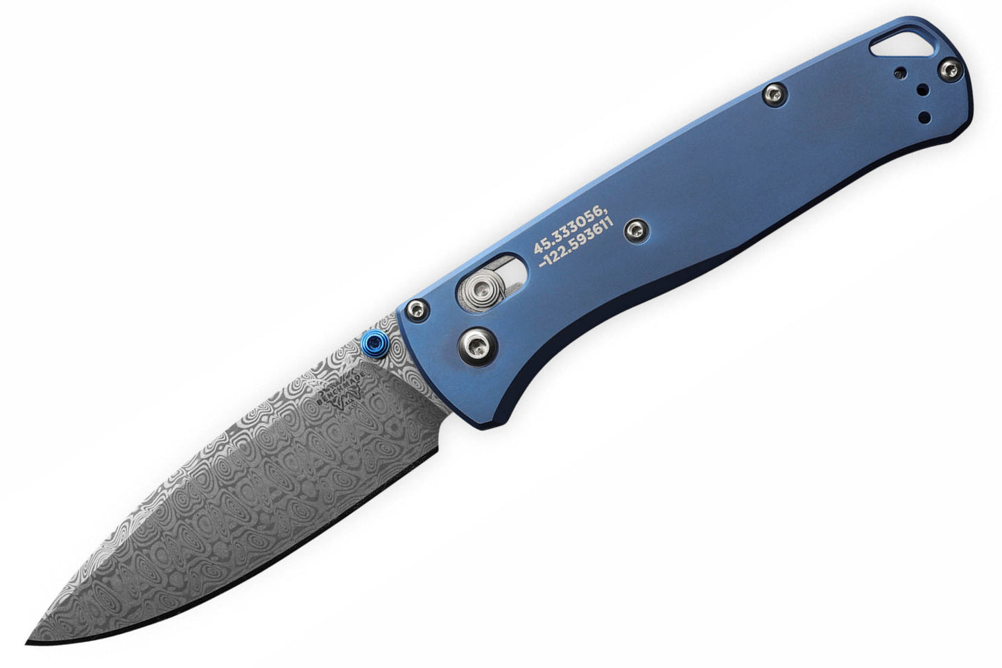 Benchmade Bugout - Limited Edition - Titanium - Damasteel - 535-2204 Collectors - Tophatter Daily Deals