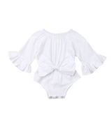 Bow long sleeve suit White 0 - Tophatter Daily Deals