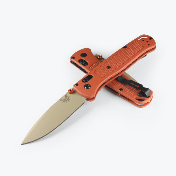 Benchmade Bugout - AXIS Lock - Rust Orange Grivory Handle - 535TN-10 Knives - Tophatter Daily Deals
