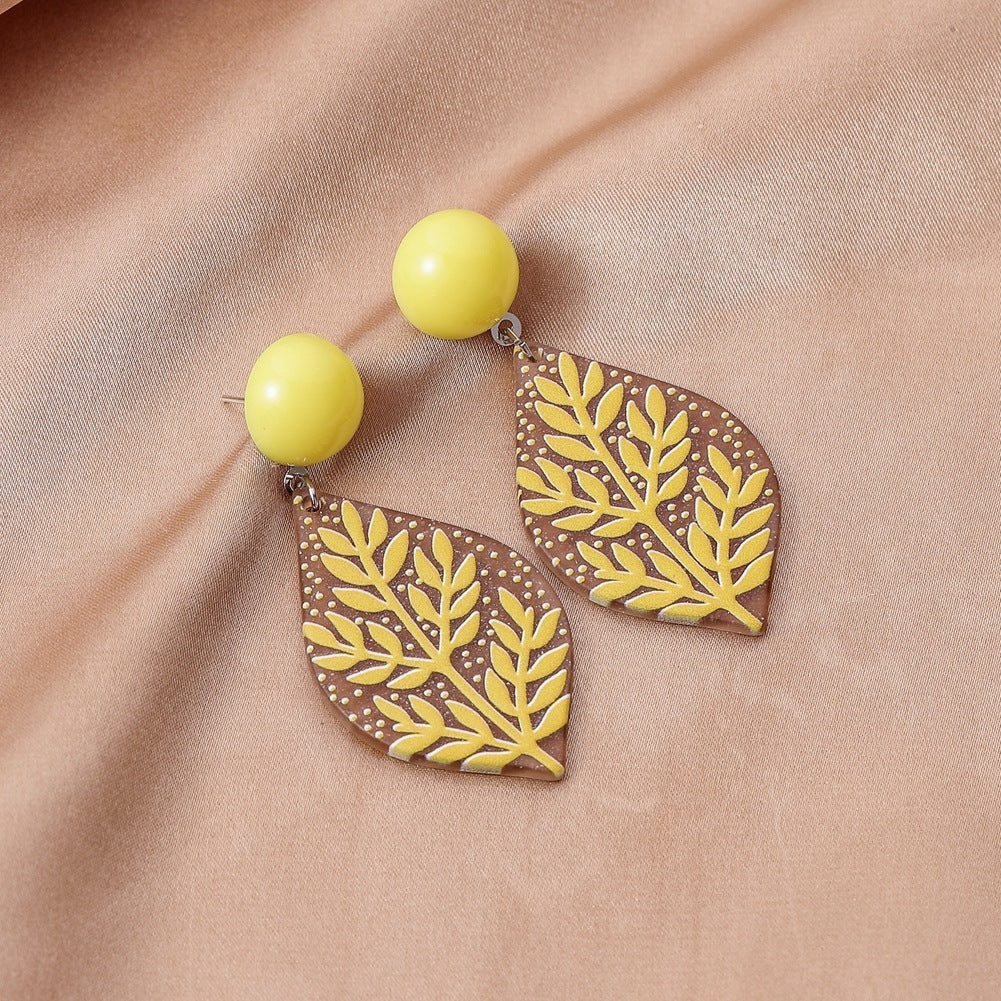 3d Printing Plant Flowers And Animals Doodle Earrings H 0 - Tophatter Daily Deals
